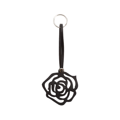 Rose Handmade Recycled Rubber Vegan Keyring