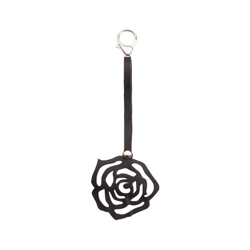 Rose Handmade Recycled Rubber Vegan Keyring