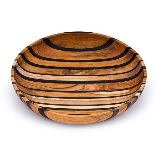 Artisan Upcycled End Grain Fruit Bowls (2 Patterns & 2 Sizes