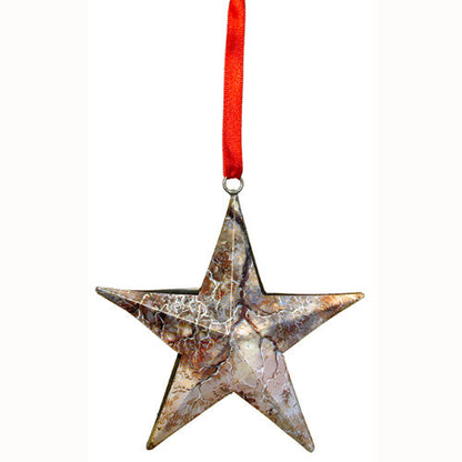 Upcycled Metal Can Star Ornament