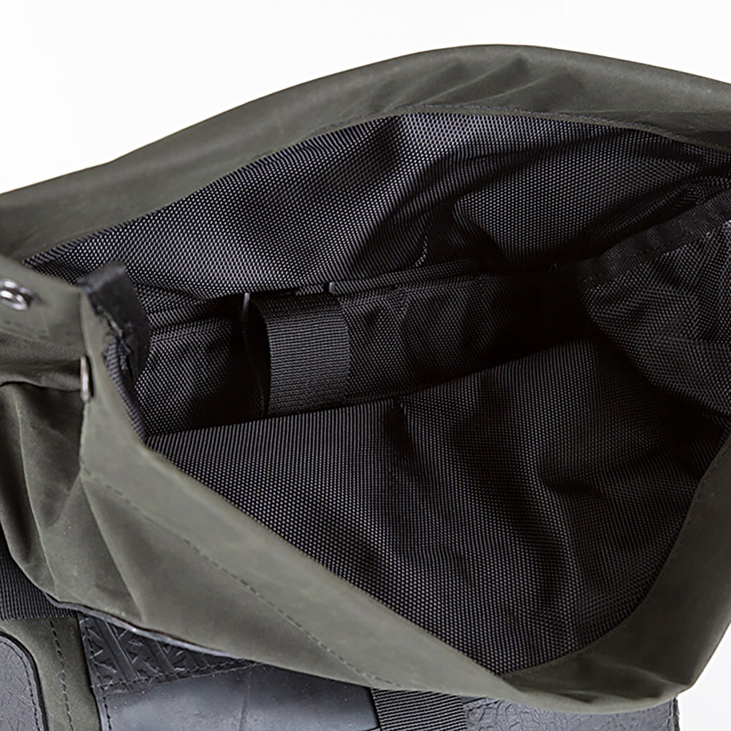 Water Resistant Roll Top Vegan Backpack