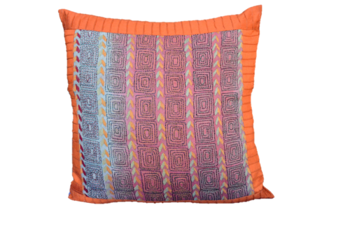 Embroidered Recycled Zari Kantha Holiday Pillow Case