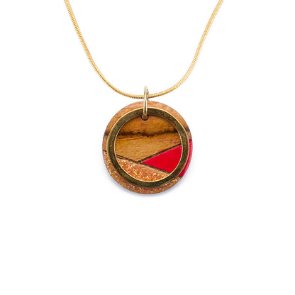 Conture Recycled Wood Gold Chain Necklace (4 Colours available)