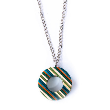 Donut Eco Friendly Recycled Skateboard Necklace