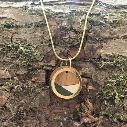 Conture Recycled Wood Gold Chain Necklace (4 Colours available)