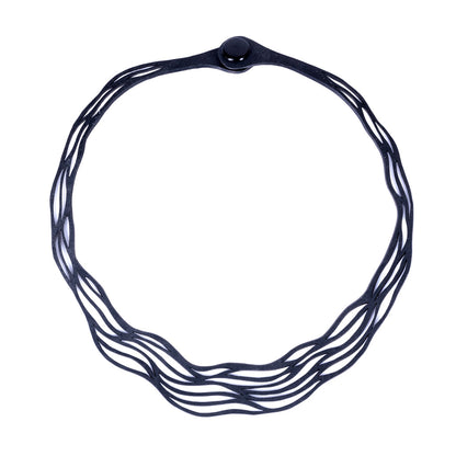 Flow Elegant Recycled Rubber Necklace