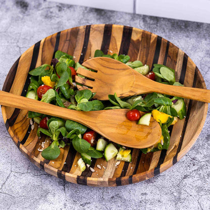 Upcycled Eco Friendly Wooden Salad Servers