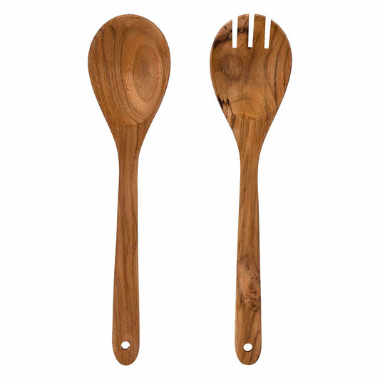 Upcycled Eco Friendly Wooden Salad Servers