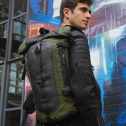 Soldier Water Resistant Vegan Backpack with Laptop Compartment