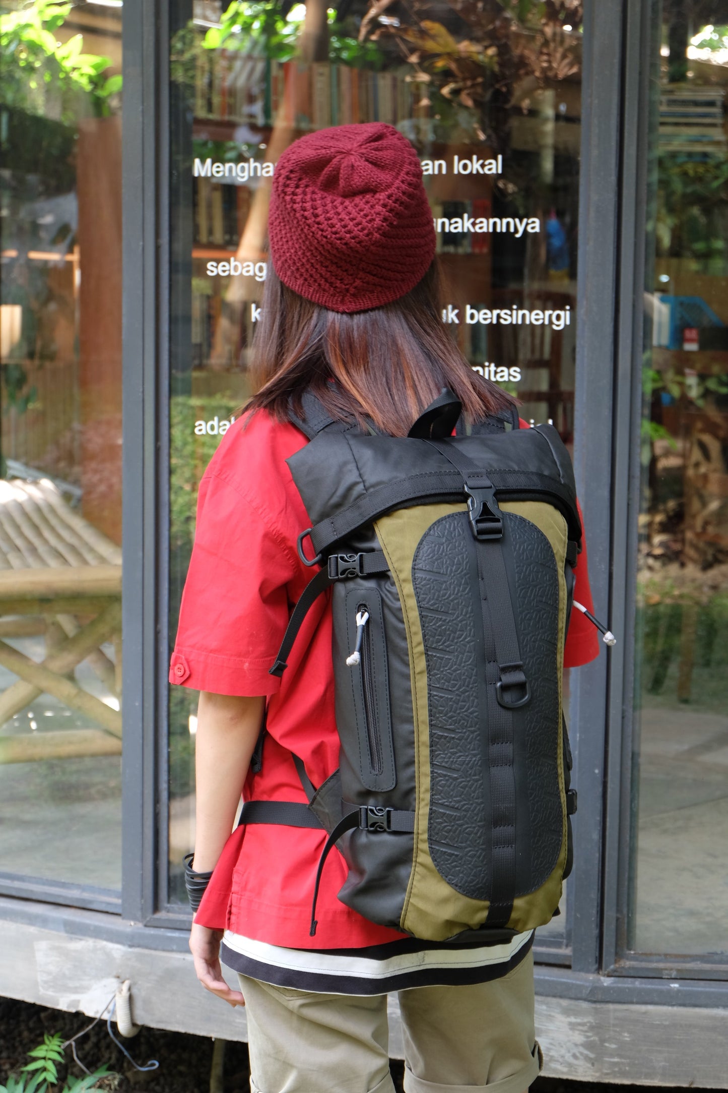 Soldier Water Resistant Vegan Backpack with Laptop Compartment