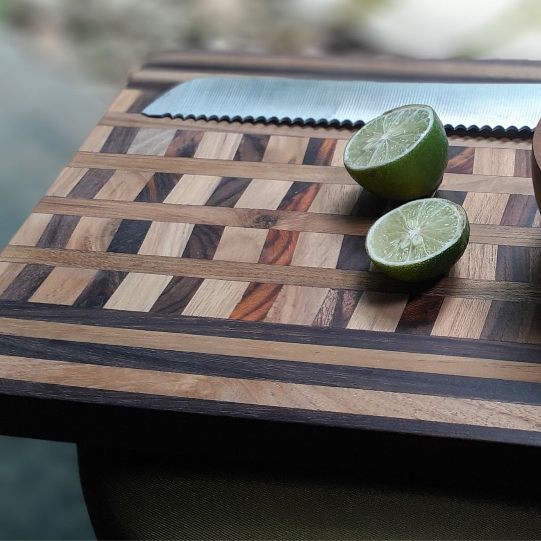 Upcycled End Grain Cutting Board - Pattern C (2 Sizes Available)