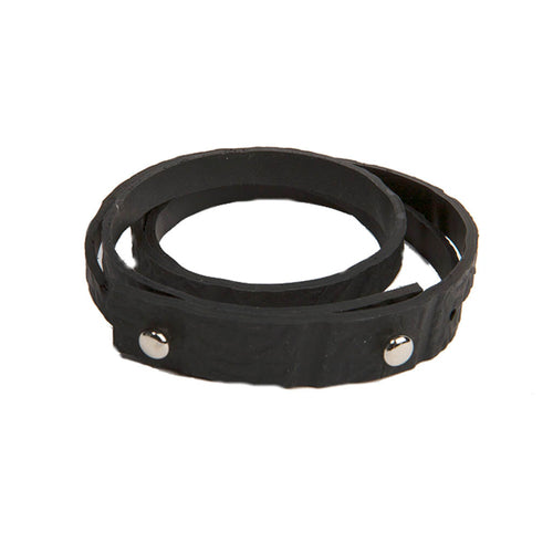 Nino Recycled Rubber Wraparound Bracelet