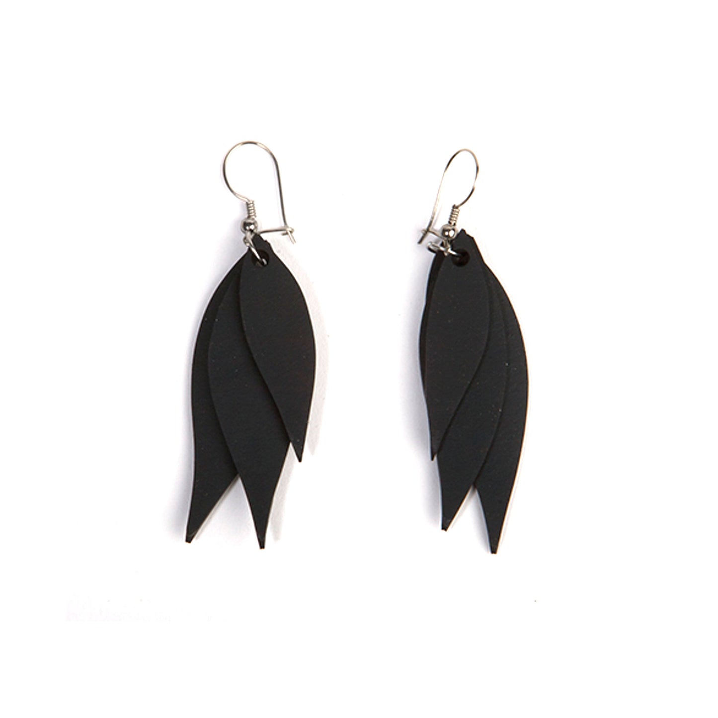 Flake Recycled Rubber Earrings