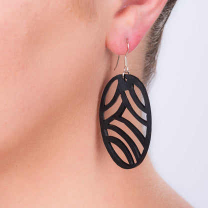 Seraphine (I) Recycled Rubber Earrings