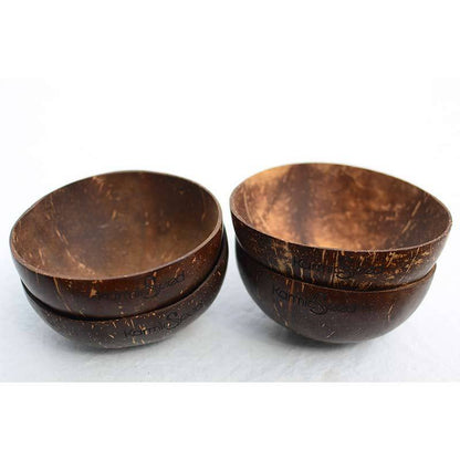 Handmade Coconut Bowls (Set of 4)