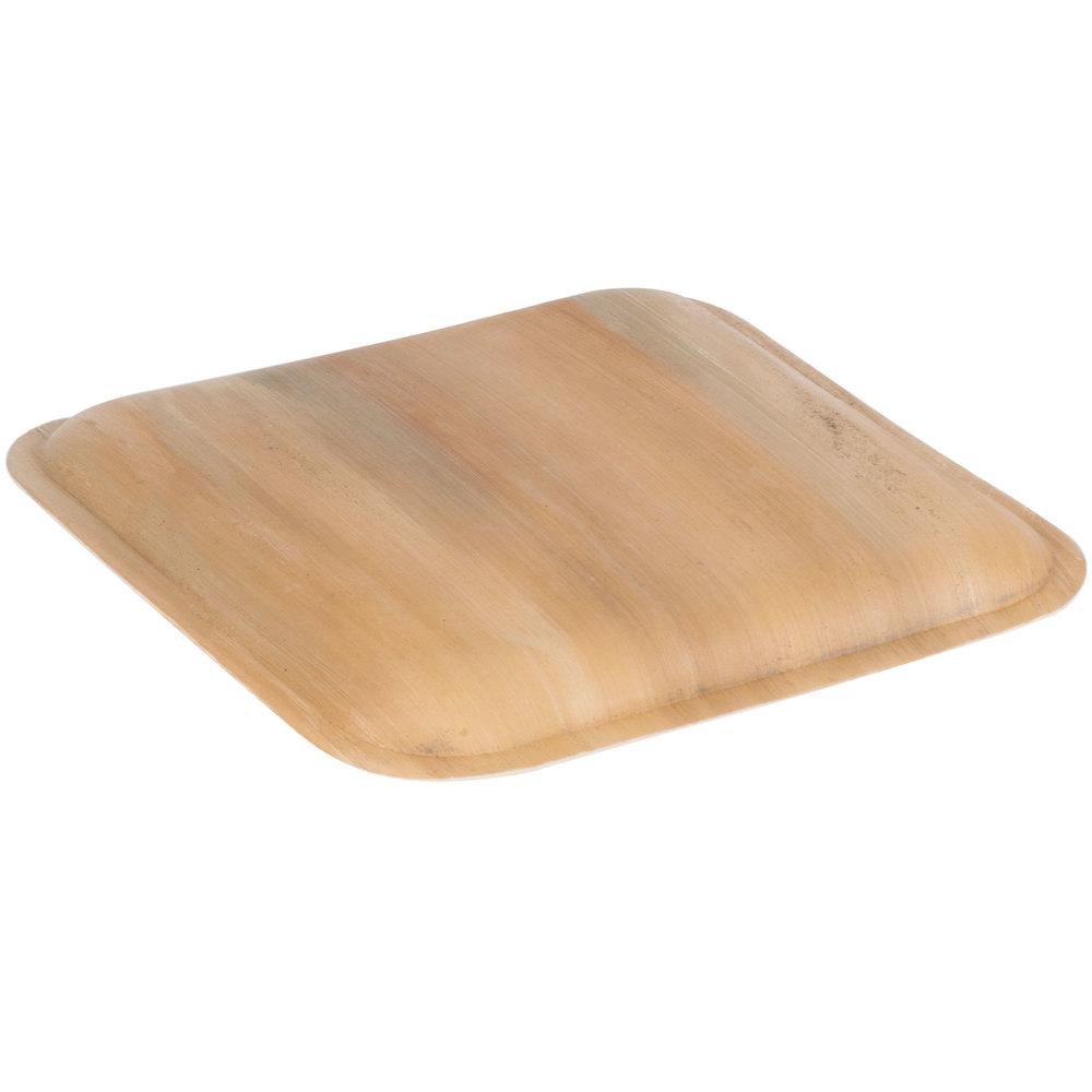 Sustainable and Biodegradable Palm Leaf Square Plates 9" Inch