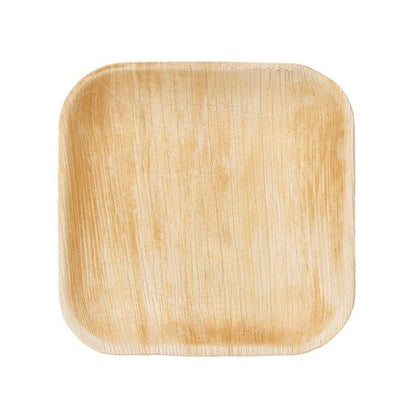 Sustainable and Biodegradable Palm Leaf Plates Square 7" Inch