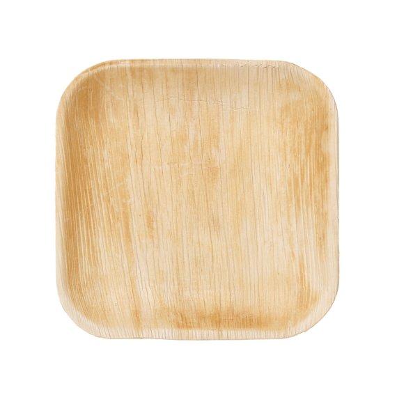 Sustainable and Biodegradable Palm Leaf Plates Square 7" Inch