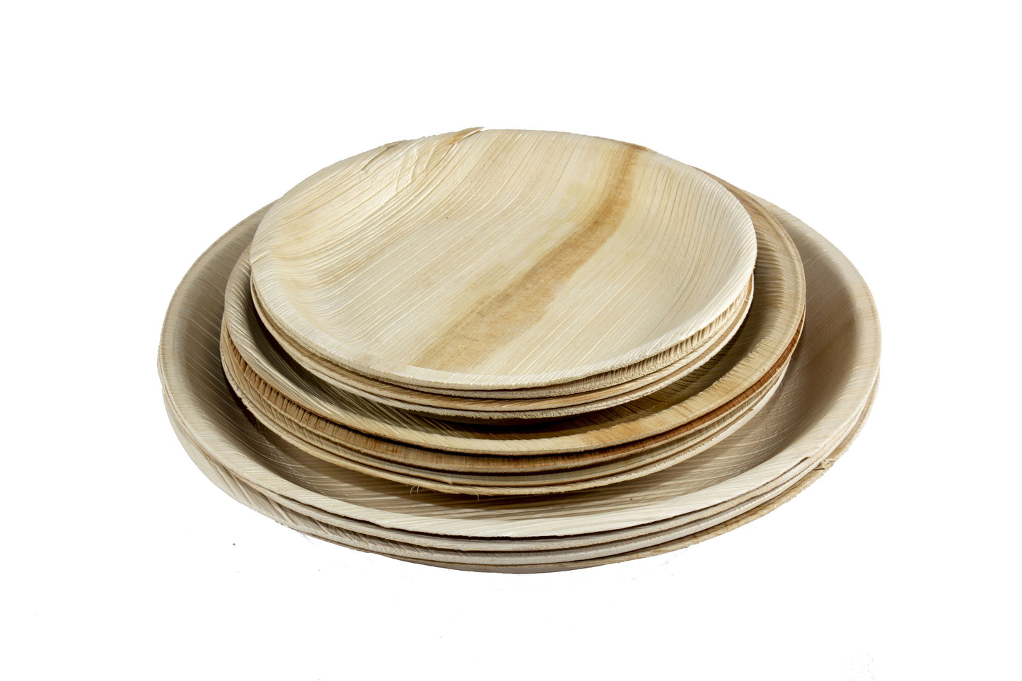 Sustainable and Biodegradable Palm Leaf Plates Round 10" Inch