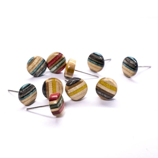 Recycled Skateboards earrings