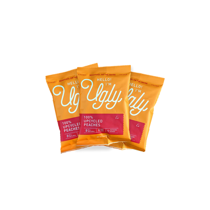 Hello I'm Ugly Upcycled Dried Peaches 3-Pack