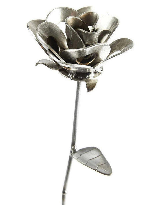 Original Immortal Rose, Recycled Metal Sculpture