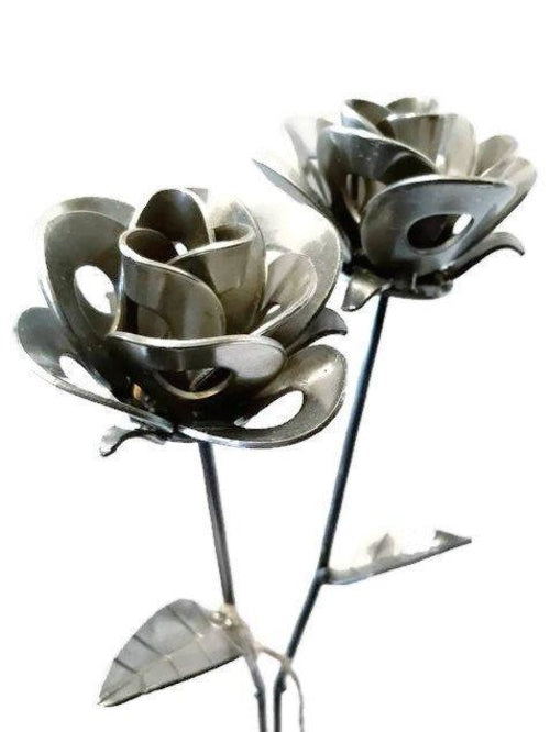 Original Immortal Rose, Recycled Metal Sculpture