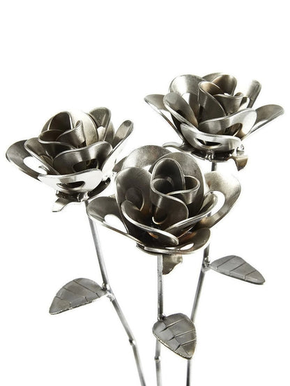 Original Immortal Rose, Recycled Metal Sculpture