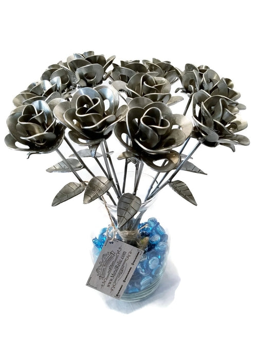 Original Immortal Rose, Recycled Metal Sculpture