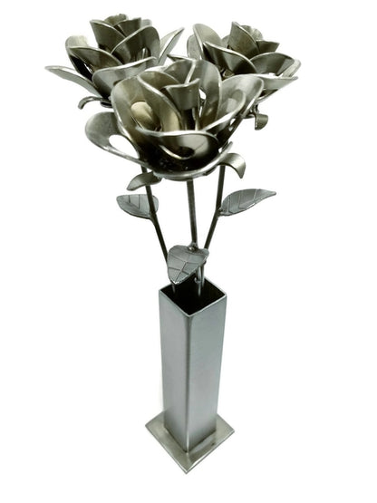 Original Immortal Rose, Recycled Metal Sculpture